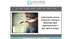 Desktop Screenshot of hopechurchmn.com