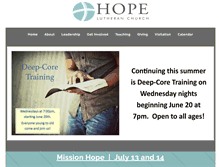 Tablet Screenshot of hopechurchmn.com